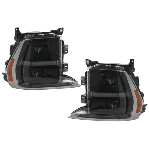 2021-2023 Ford F-150 Headlight Set Halogen Low/High Beam Led Signal/Marker Performance Set Performance Set - FO2505152-Partify-Painted-Replacement-Body-Parts