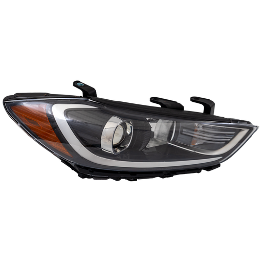 2017-2018 Hyundai Elantra Passenger Side Headlight Assembly Hid Usa Built Fixed Beam Composite - HY2503226-Partify-Painted-Replacement-Body-Parts