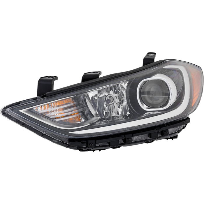2017-2018 Hyundai Elantra Driver Side Headlight Assembly Hid Usa Built Fixed Beam Composite - HY2502226-Partify-Painted-Replacement-Body-Parts
