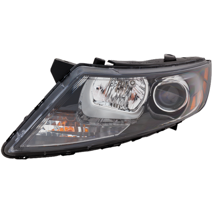 2011-2013 Kia Optima EX/EX Luxury/LX/SX/SXL Driver Side Headlight Assembly Hid W/O Drl Composite - KI2502231-Partify-Painted-Replacement-Body-Parts