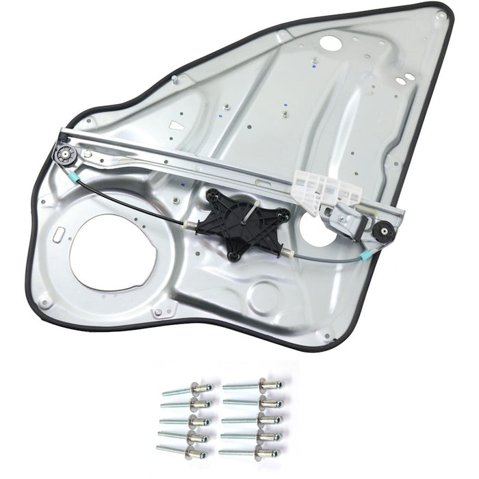 2008-2016 Mercedes-Benz C230/C250/C300/C350/C63 AMG/E250/E300/E350/E400/E550/E63 AMG/E63 AMG S Hybrid Rear Passenger Side Window Regulator W203 Power Regulator Only W/Module Carrier - MB1551116-Partify-Painted-Replacement-Body-Parts