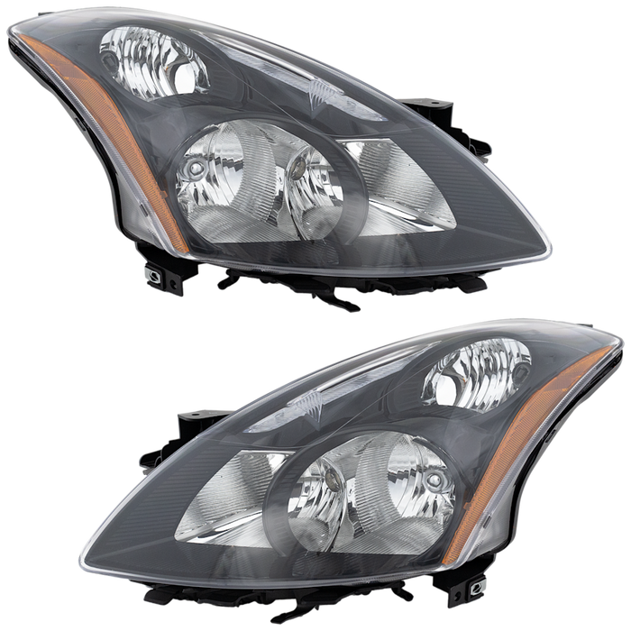 2010-2012 Nissan Altima Hybrid Headlight Set Non-Projector Lens/Housing Clear Lens Housing Performance Set Sedan - NI2505121-Partify-Painted-Replacement-Body-Parts