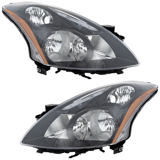 2010-2012 Nissan Altima Hybrid Headlight Set Non-Projector Lens/Housing Clear Lens Housing Performance Set Sedan - NI2505121-Partify-Painted-Replacement-Body-Parts