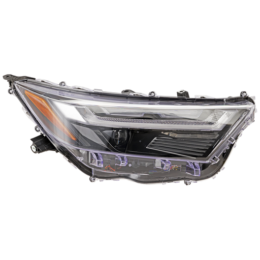 2022-2024 Toyota RAV4 Passenger Side Headlight Assembly Led W/Led Signal Lamp North America Built Composite - TO2503315-Partify-Painted-Replacement-Body-Parts