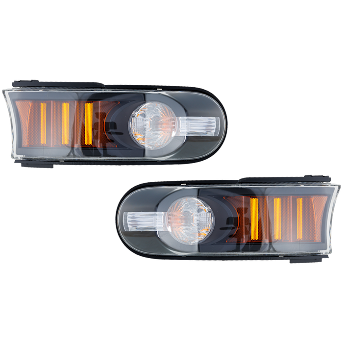 2007-2014 Toyota FJ Cruiser Front Turn Signal Light Set Clear Lens Bezel - TO2536107-Partify-Painted-Replacement-Body-Parts