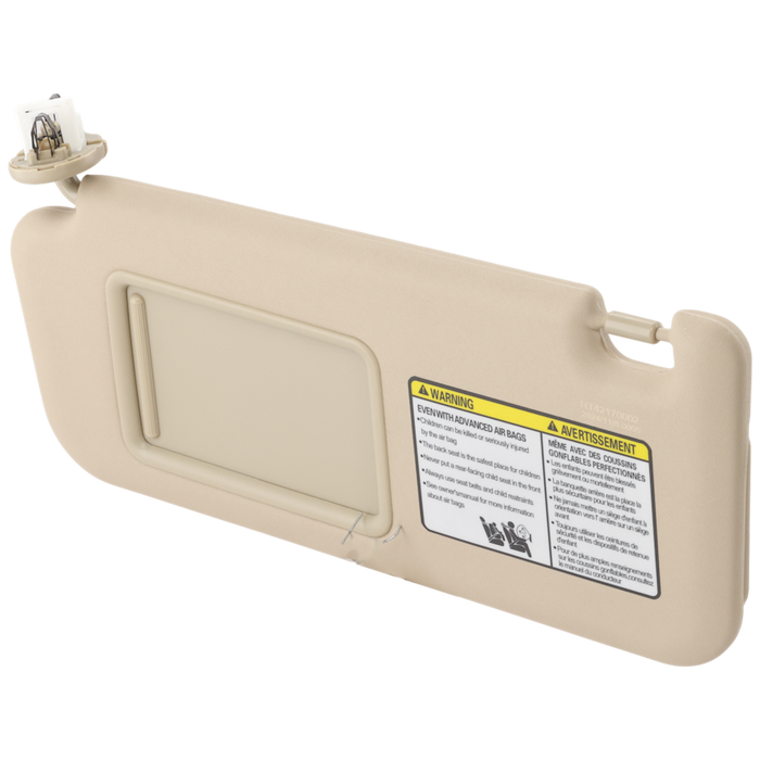 2006-2008 Toyota RAV4 Driver Side Sun Visor Ivory - TO2942104-Partify-Painted-Replacement-Body-Parts