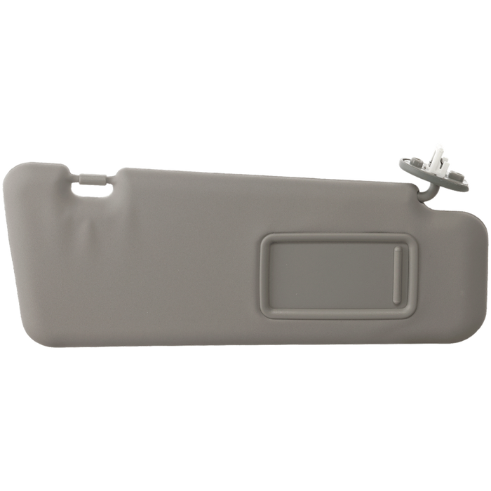 2008-2013 Toyota Highlander Passenger Side Sun Visor Gray W/Vanity Lamp - TO2943106-Partify-Painted-Replacement-Body-Parts