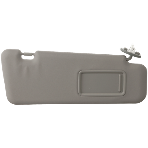 2008-2013 Toyota Highlander Passenger Side Sun Visor Gray W/Vanity Lamp - TO2943106-Partify-Painted-Replacement-Body-Parts