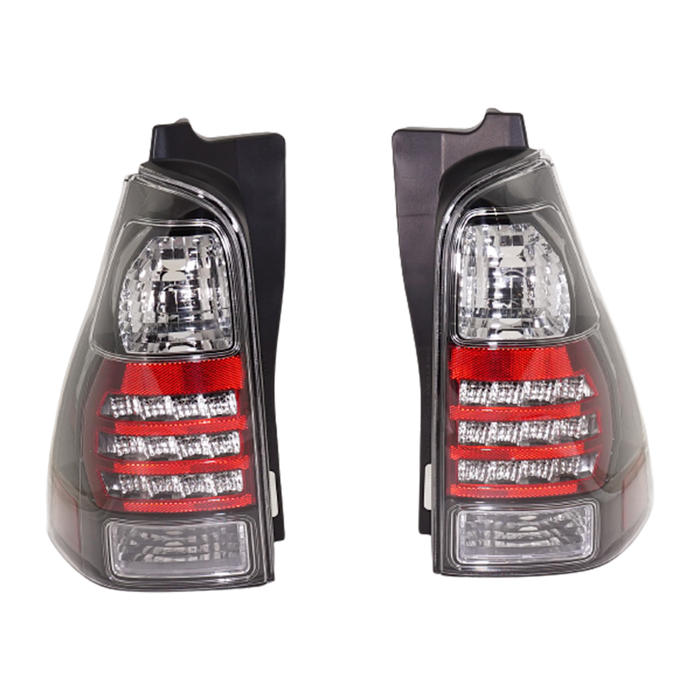 2006-2009 Toyota 4Runner Tail Light Set Led W/Clear Lens Bezel - TO2811151-Partify-Painted-Replacement-Body-Parts