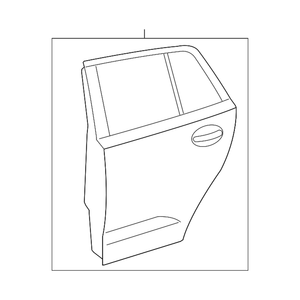 Coque de porte arrière côté passager image