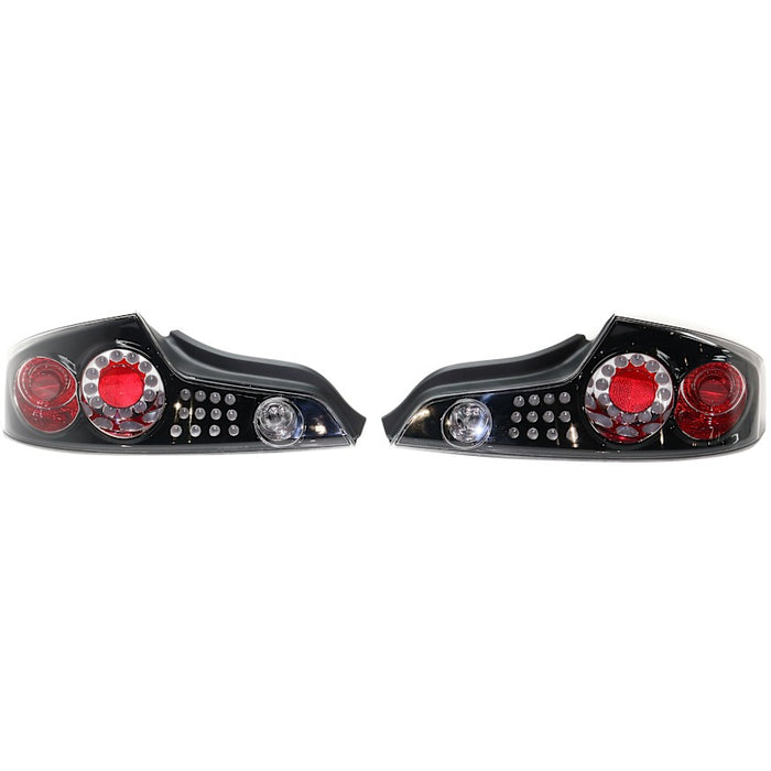 2003-2005 INFINITI G35 Tail Light Set 2 Pcs Set Clear Lens Bezel Coupe - IN2811106-Partify-Painted-Replacement-Body-Parts