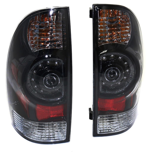 2009-2011 Toyota Tacoma Tail Light Set Led W/Clear Lens Bezel - TO2811149-Partify-Painted-Replacement-Body-Parts