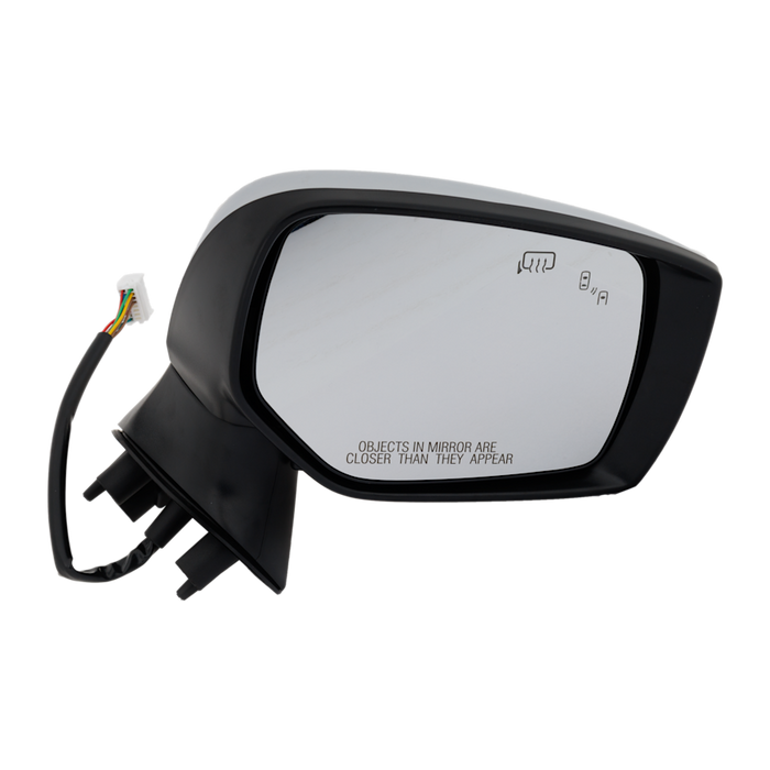2015-2017 Subaru Legacy/Outback Passenger Side Door Mirror Heated W/Blind Spot Detection W/Signal Lamp W/Covers Silver Assembly - SU1321174-Partify-Painted-Replacement-Body-Parts