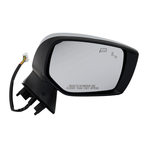 2015-2017 Subaru Legacy/Outback Passenger Side Door Mirror Heated W/Blind Spot Detection W/Signal Lamp W/Covers Silver Assembly - SU1321174-Partify-Painted-Replacement-Body-Parts