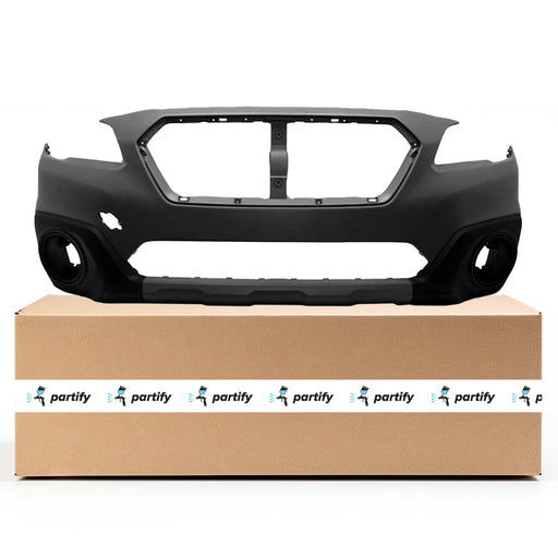 2015-2017 Subaru Outback CAPA Certified Front Bumper W/O Center Diamond Plate Textured Lower - SU1000177C-Partify-Painted-Replacement-Body-Parts