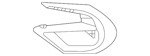 Subaru Legacy Bumper Insert Fog Lamp Bezel - SU1038183