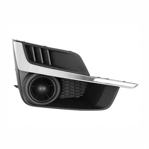2015-2016 Subaru Impreza Front Passenger Side Bumper Insert Fog Lamp Opening Cover W/O Fog Lamps W/Chrome Molding - SU1039109-Partify-Painted-Replacement-Body-Parts