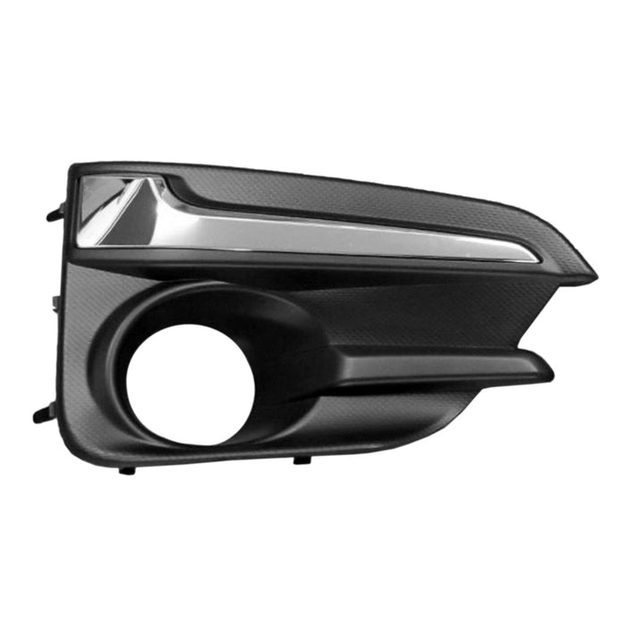 2017-2019 Subaru Impreza Front Passenger Side Bumper Insert Fog Lamp Bezel W/Fog Lamps W/Chrome Trim Hatchback/Sedan - SU1039113-Partify-Painted-Replacement-Body-Parts