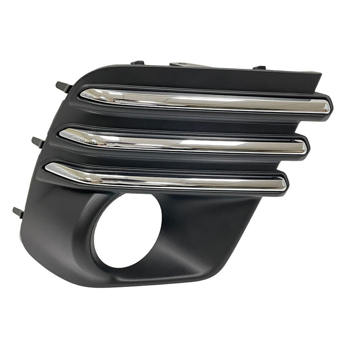 2022-2024 Subaru Forester Premier/Touring Front Passenger Side Bumper Insert Fog Lamp Bezel Chrome - SU1039132-Partify-Painted-Replacement-Body-Parts