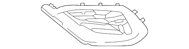 Subaru WRX Outer Grille Bumper Insert Base - SU1039187