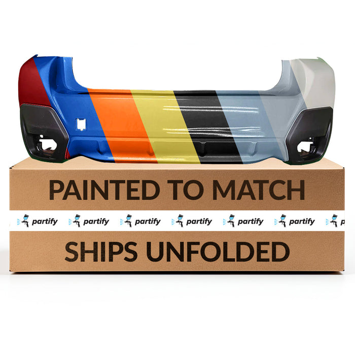 2018-2023 Subaru Crosstrek OEM Rear Bumper Without Sensor Holes - 57704FL250-Partify-Painted-Replacement-Body-Parts