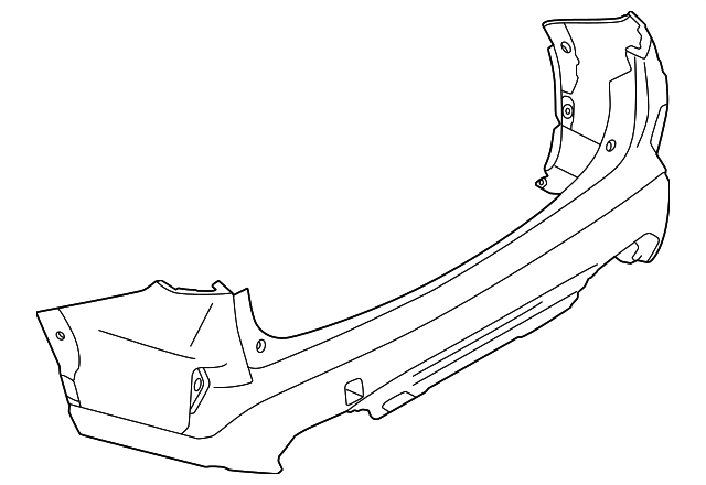 Subaru Forester Rear Bumper With Park Assist Sensor Holes - SU1100214
