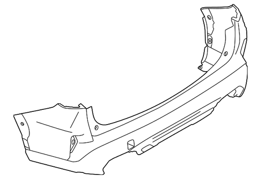 Subaru Forester Rear Bumper With Park Assist Sensor Holes - SU1100214