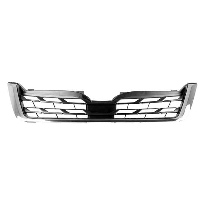 2017-2018 Subaru Forester Grille Matte Black W/Chrome Mldg Lower Assembly - SU1200169-Partify-Painted-Replacement-Body-Parts