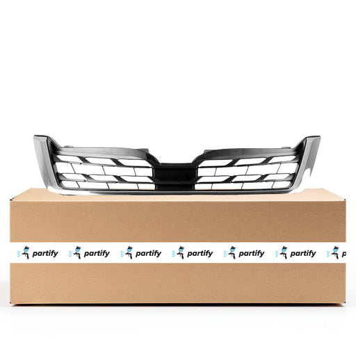 2017-2018 Subaru Forester CAPA Certified Grille Matte Black W/Chrome Mldg Lower Assembly - SU1200169C-Partify-Painted-Replacement-Body-Parts