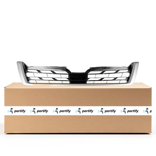 2017-2018 Subaru Forester CAPA Certified Grille Matte Black W/Painted Gray Mldg Lower Assembly - SU1200171C-Partify-Painted-Replacement-Body-Parts
