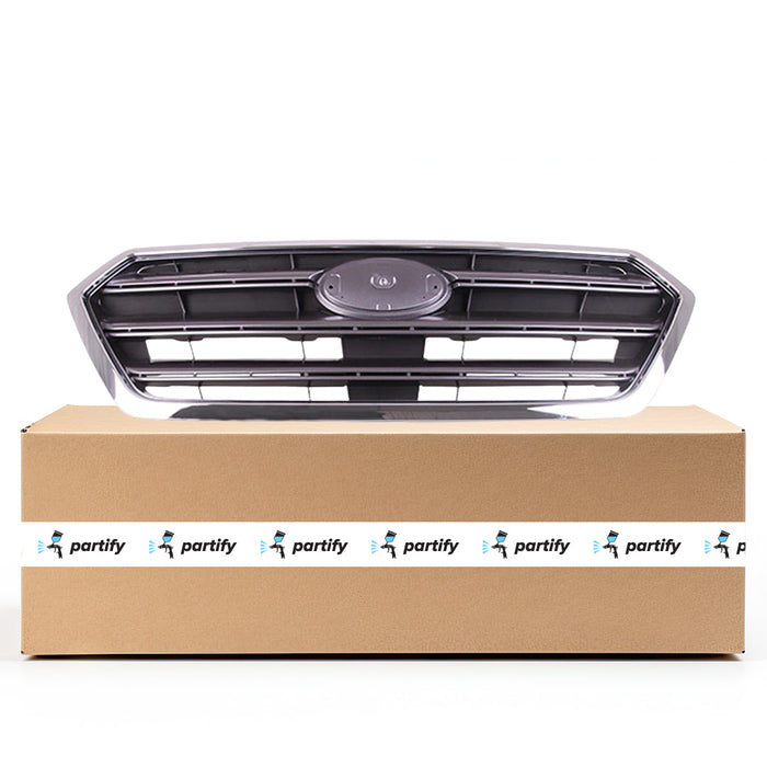 2017 Subaru Legacy CAPA Certified Grille W/Chrome Trim Dark Gray Assembly - SU1200178C-Partify-Painted-Replacement-Body-Parts