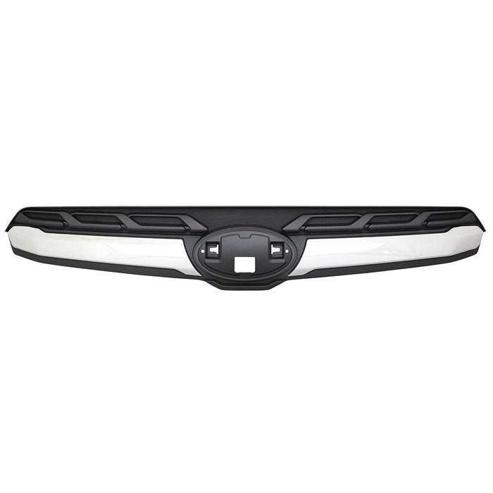 2017-2018 CAPA Certified Subaru Forester Grille Molding Type 2 Matte W/Chrome Mldg - SU1210104C-Partify-Painted-Replacement-Body-Parts
