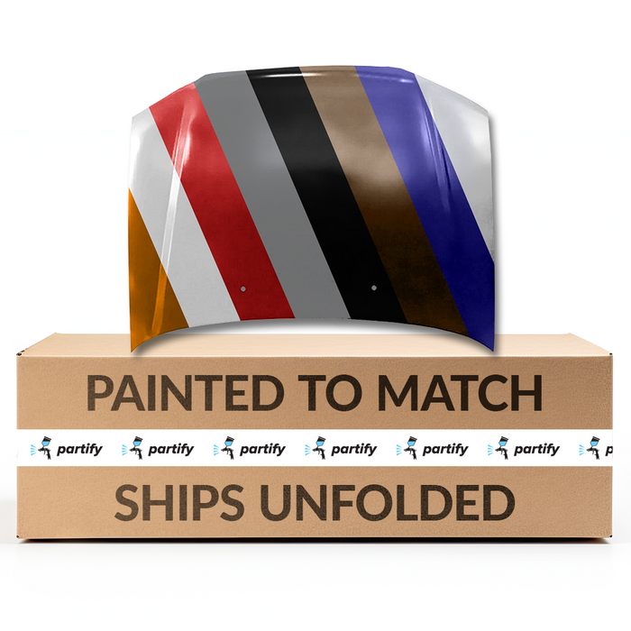 2003-2005 Subaru Forester Non-Turbo CAPA Certified Hood Without Scoop Holes - SU1230119C-Partify-Painted-Replacement-Body-Parts