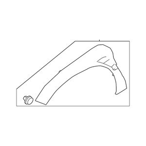 Rear Driver Side Wheel Arch Molding image