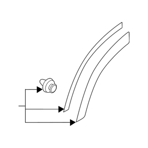 Rear Driver Side Wheel Arch Molding image