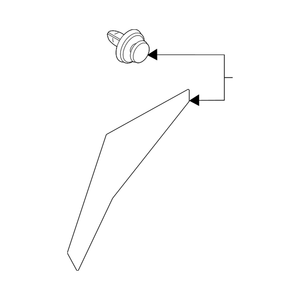 Rear Driver Side Wheel Arch Molding image