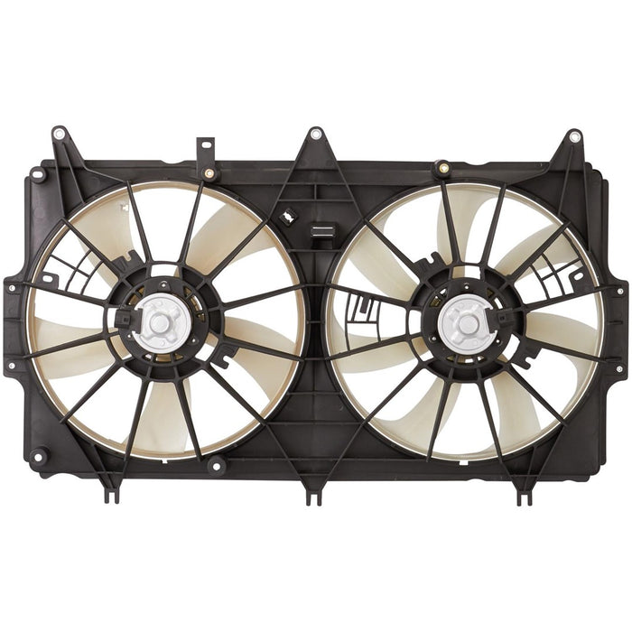 2010-2013 Suzuki Kizashi Engine Cooling Fan Assembly Motor/Blade/Shroud Dual Fan Assembly - SZ3115109-Partify-Painted-Replacement-Body-Parts