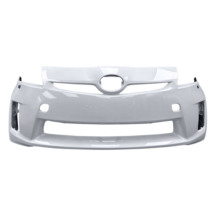 2010-2011 Toyota Prius Front Bumper With Headlight Washer Holes & With Sensor Holes - TO1000360-Partify-Painted-Replacement-Body-Parts