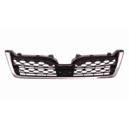 2014-2016 Subaru Forester Grille Matte Dark Gray With Chrome Moulding 2.5L - SU1200154-Partify-Painted-Replacement-Body-Parts