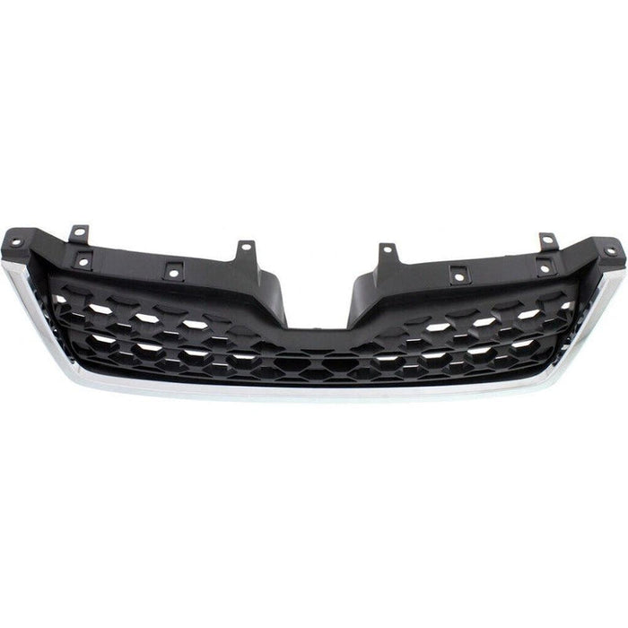 2014-2016 Subaru Forester Grille Matte Dark Gray With Chrome Moulding 2.5L - SU1200154-Partify-Painted-Replacement-Body-Parts