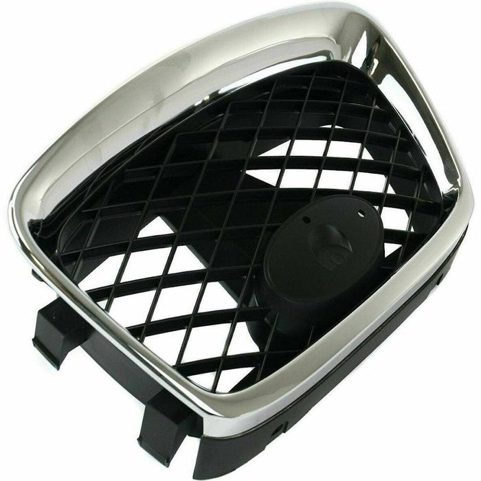 2006-2007 Subaru Impreza Grille Center Matte Black With Chrome Moulding - SU1200146-Partify-Painted-Replacement-Body-Parts