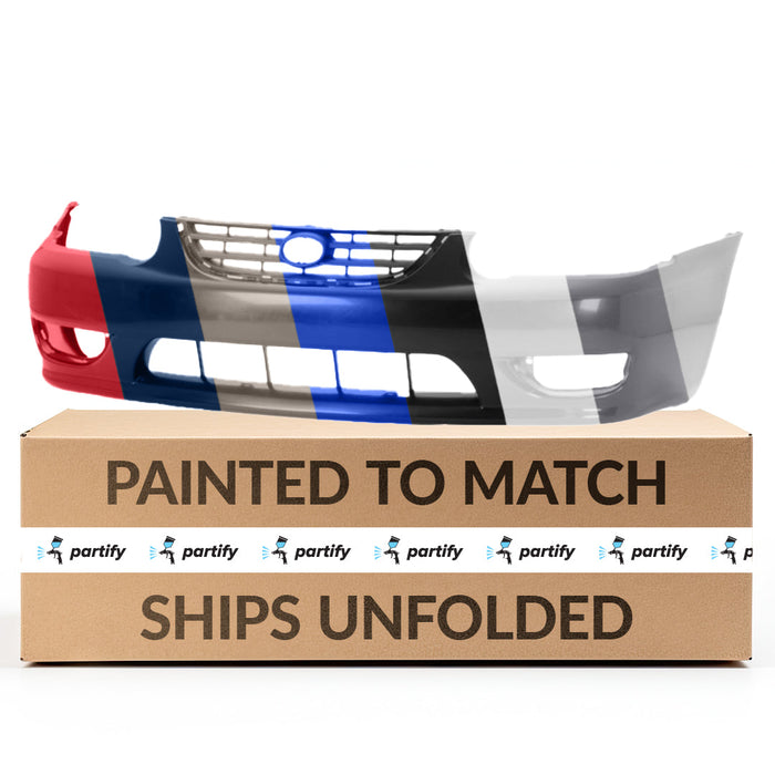 2001-2002 Toyota Corolla CAPA Certified Front Bumper Matte - TO1000233C-Partify-Painted-Replacement-Body-Parts