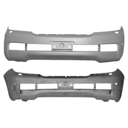 2008-2011 Toyota Land Cruiser CAPA Certified Front Bumper W/Parking Sensors W/Headlamp Washer - TO1000341C-Partify-Painted-Replacement-Body-Parts