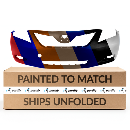 2010-2011 Toyota Camry Front Bumper With Tow Hook Hole - TO1000357-Partify-Painted-Replacement-Body-Parts