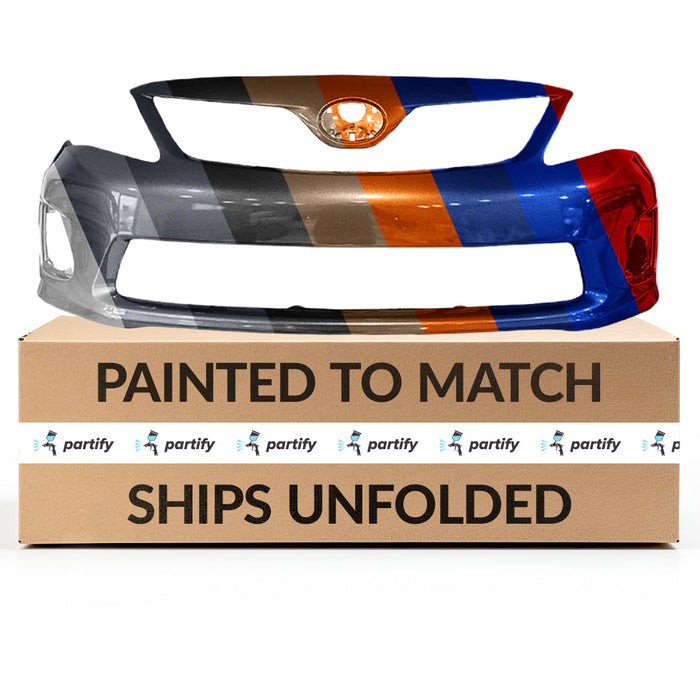 2011-2013 Toyota Corolla Base/L/CE/LE Front Bumper For Canadian Built Models - TO1000372-Partify-Painted-Replacement-Body-Parts