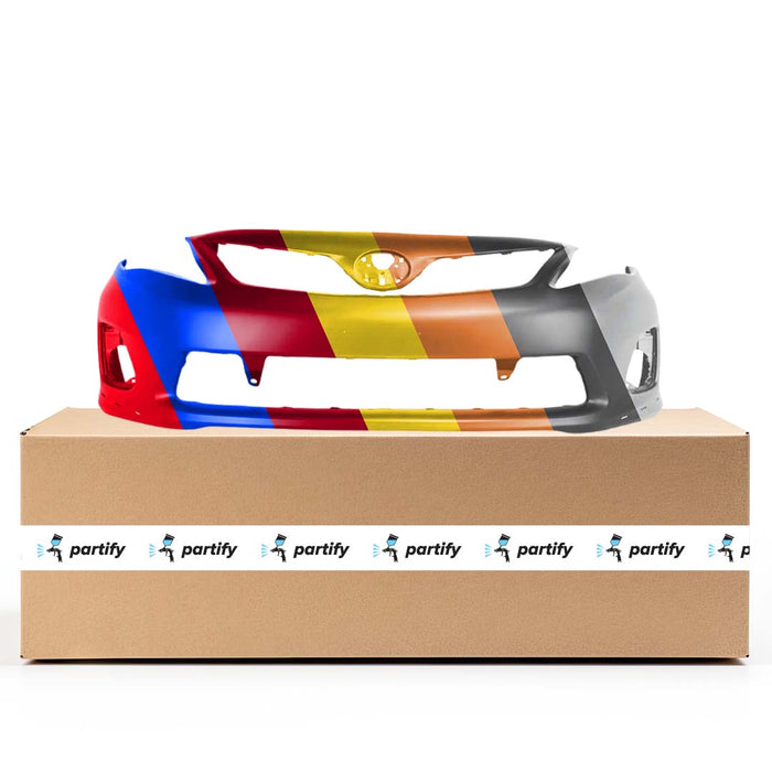 2011-2013 Toyota Corolla S/XRS Front Bumper - TO1000373-Partify-Painted-Replacement-Body-Parts