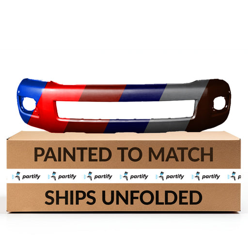 2015-2022 Toyota Sequoia Front Bumper With Sensor Holes - TO1000421-Partify-Painted-Replacement-Body-Parts