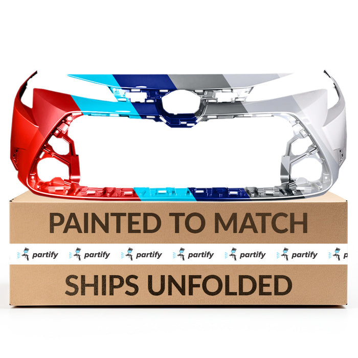 2020-2024 Toyota Corolla L/LE/XLE Sedan CAPA Certified Front Bumper For USA Manufactured Models - TO1000459C-Partify-Painted-Replacement-Body-Parts