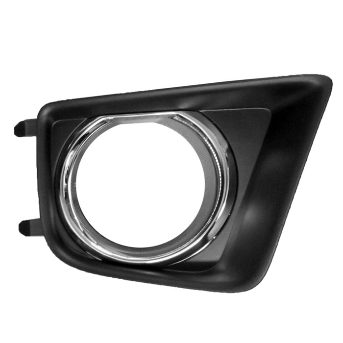 2013-2015 Toyota Tacoma Front Passenger Side Bumper Insert Fog Lamp Bezel W/Chrome Bezel - TO1039185-Partify-Painted-Replacement-Body-Parts