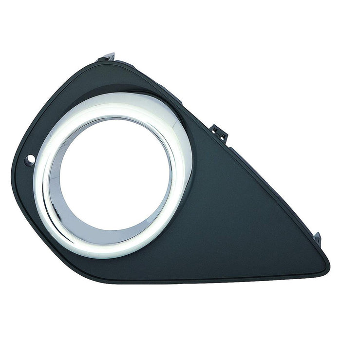 2015-2017 Toyota Yaris Front Passenger Side Bumper Insert Fog Lamp Bezel W/Fog Lamps Hatchback - TO1039189-Partify-Painted-Replacement-Body-Parts